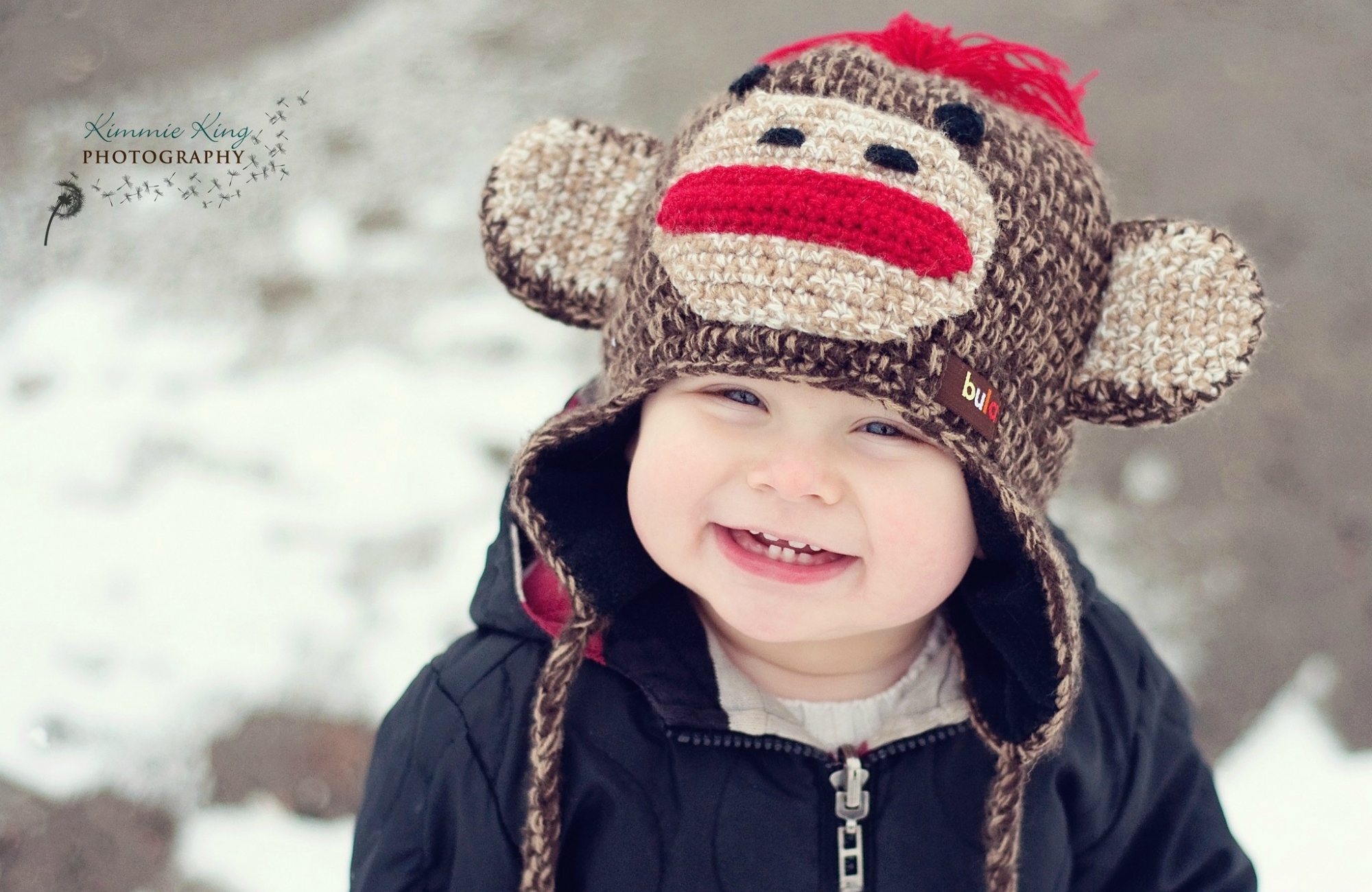Cute Innocence Smile Teeth Boy Hat Child Photo Baby Wallpaper