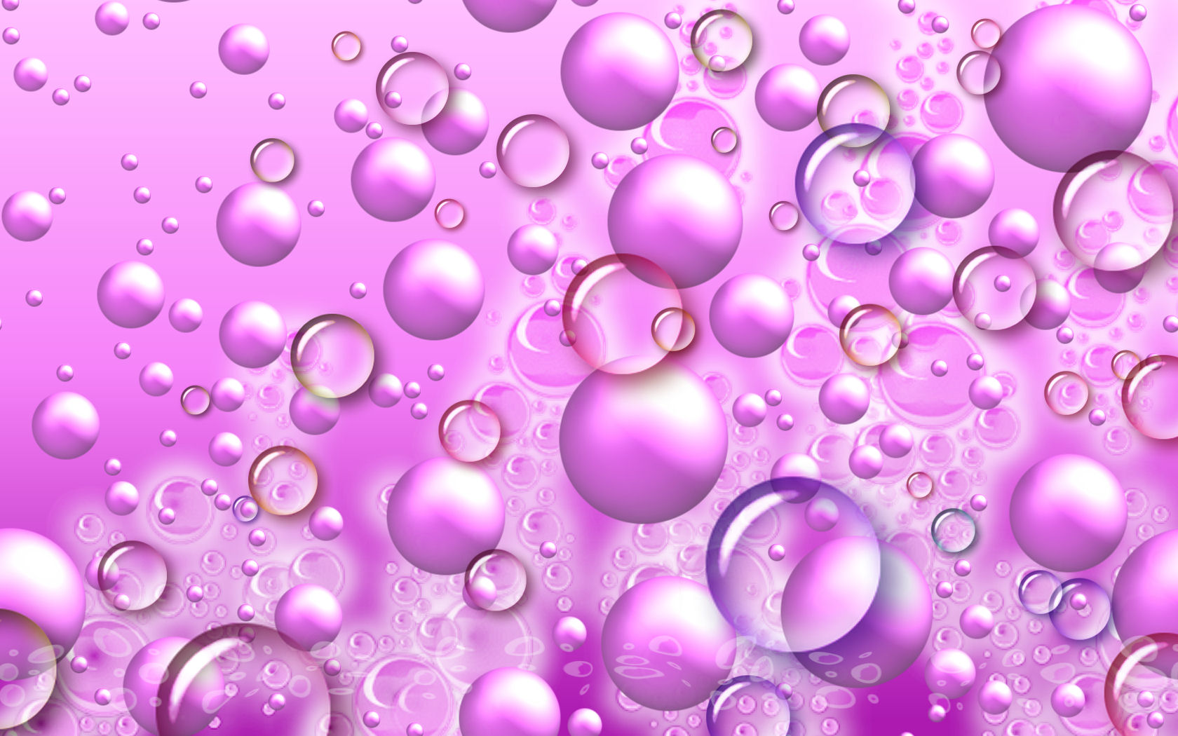 Pink Bubbles Wallpaper Umad