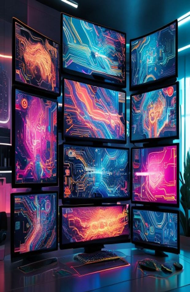 Stacked Monitor Wallpaper
