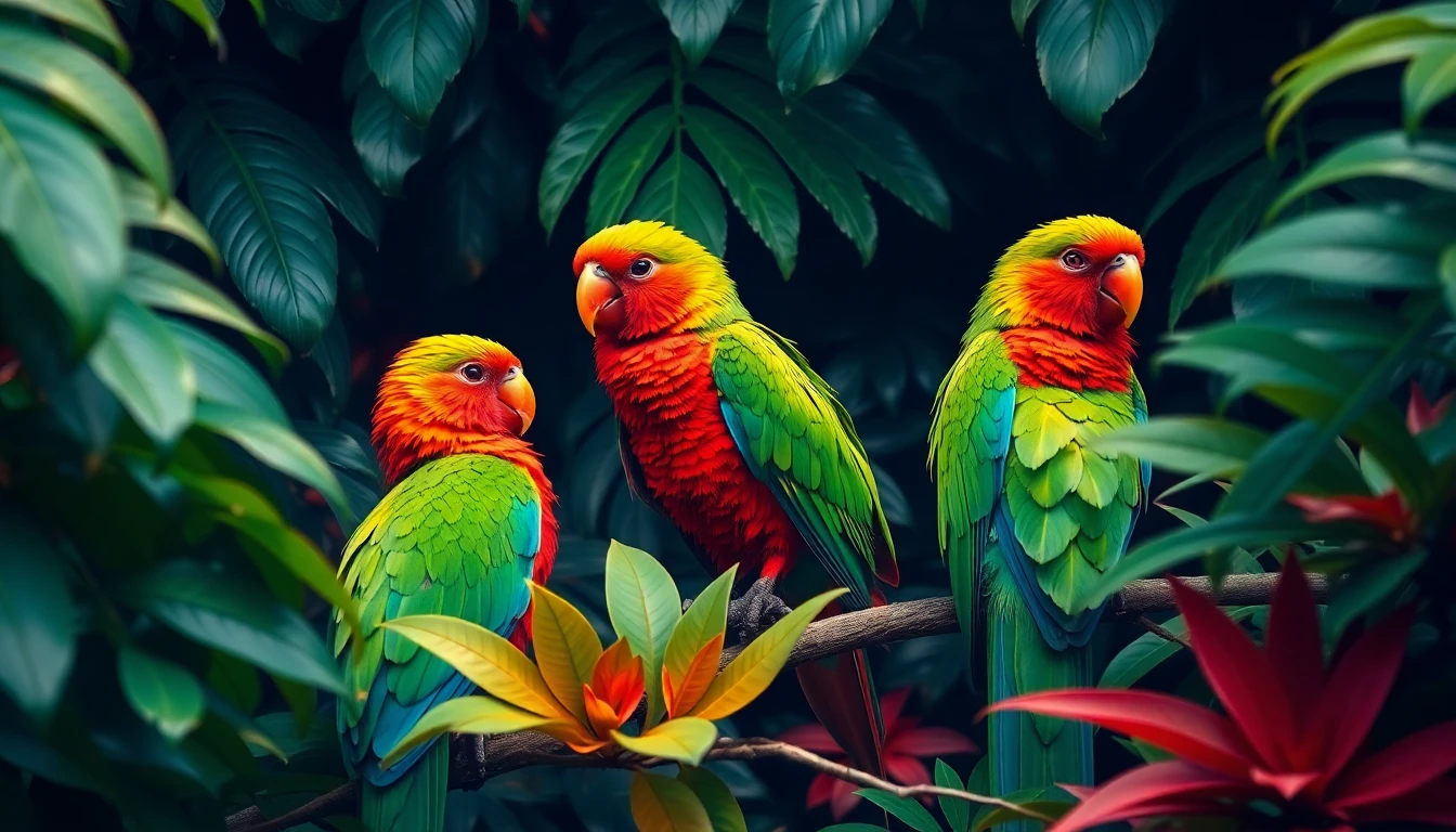 Eclectus Parrots Wallpaper