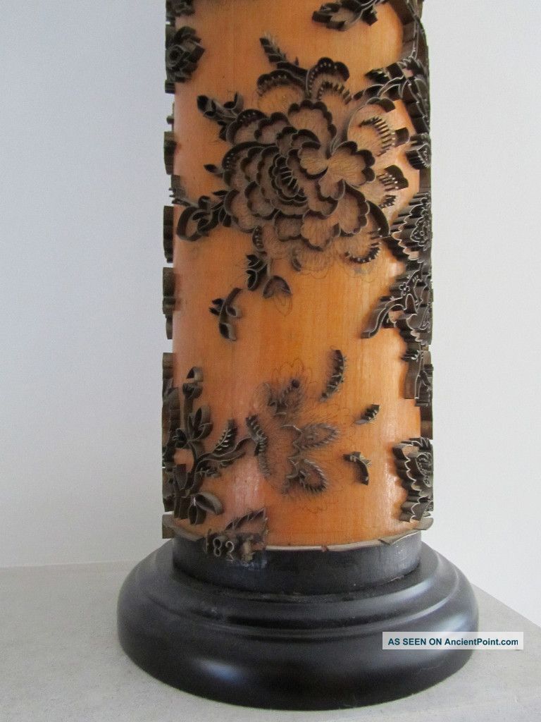 Antique Wallpaper Roller Lamp Belgium 19th C Cylinder