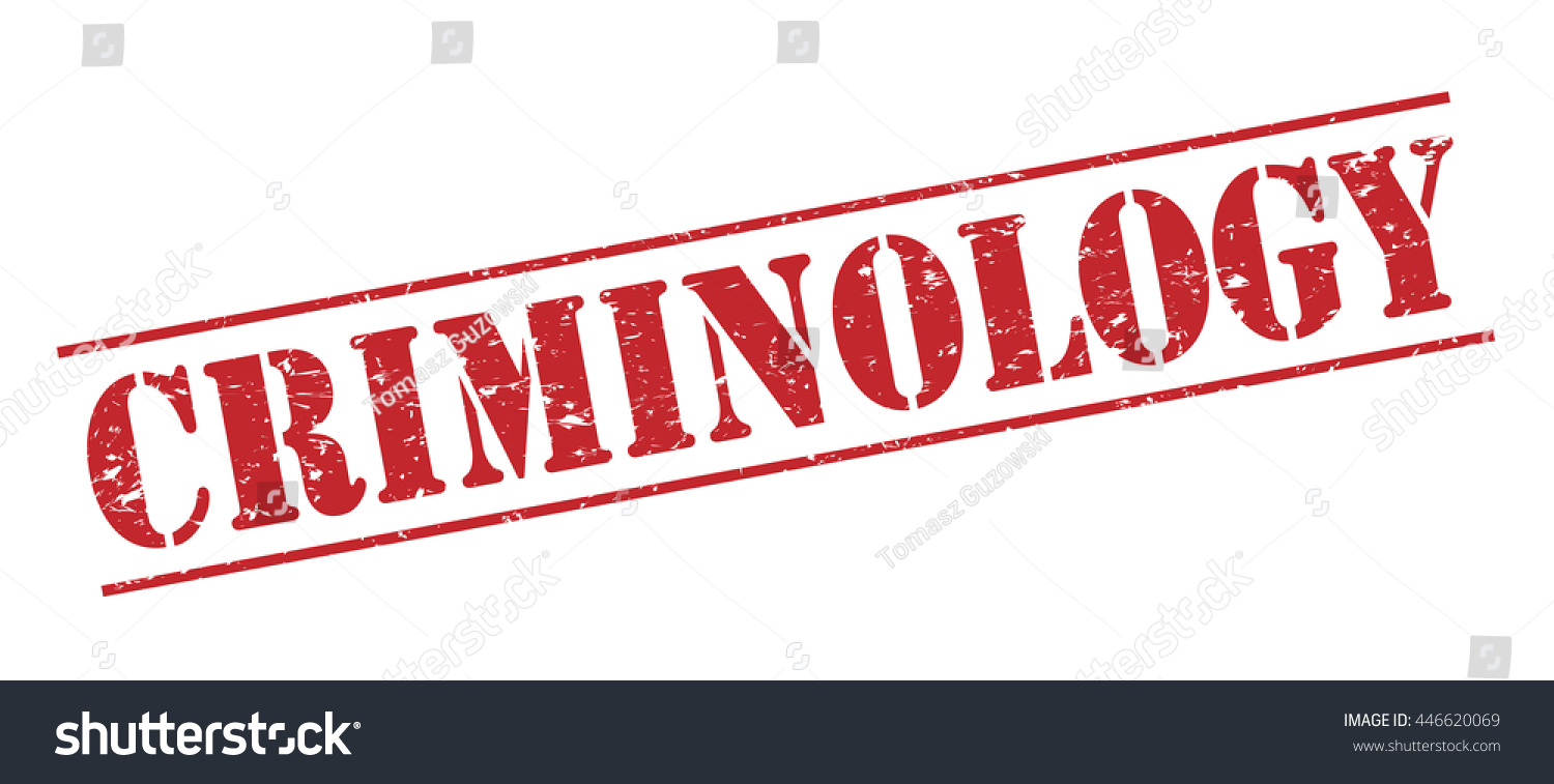 Criminology Vector Stamp On White Background Stock Royalty