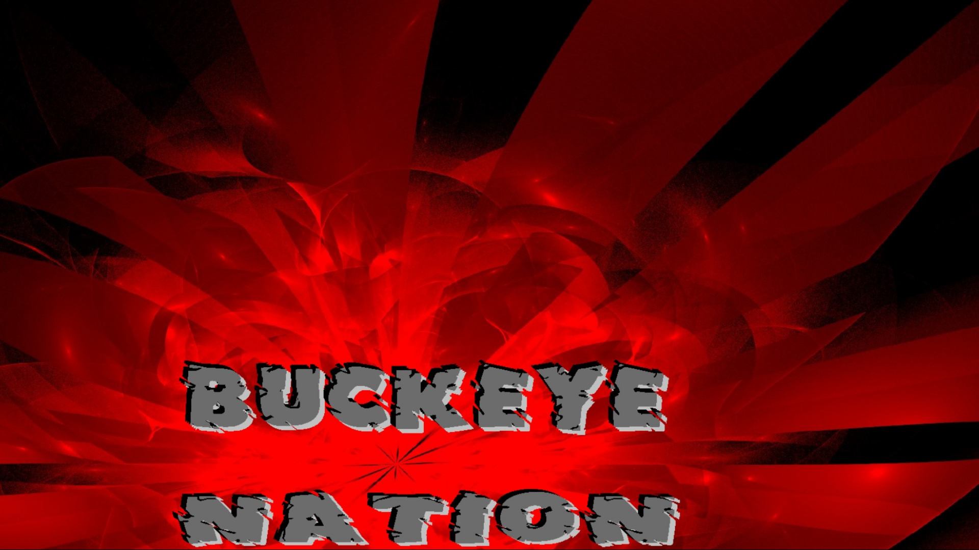 Buckeye Nation On An Abstract Ohio State Buckeyes Wallpaper