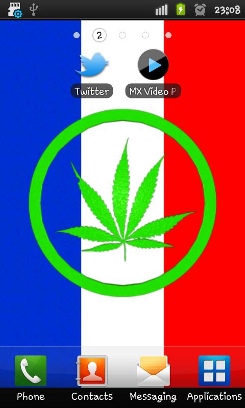 Description A Live 3d Wallpaper Which Bring Leaf Of Marijuana Into