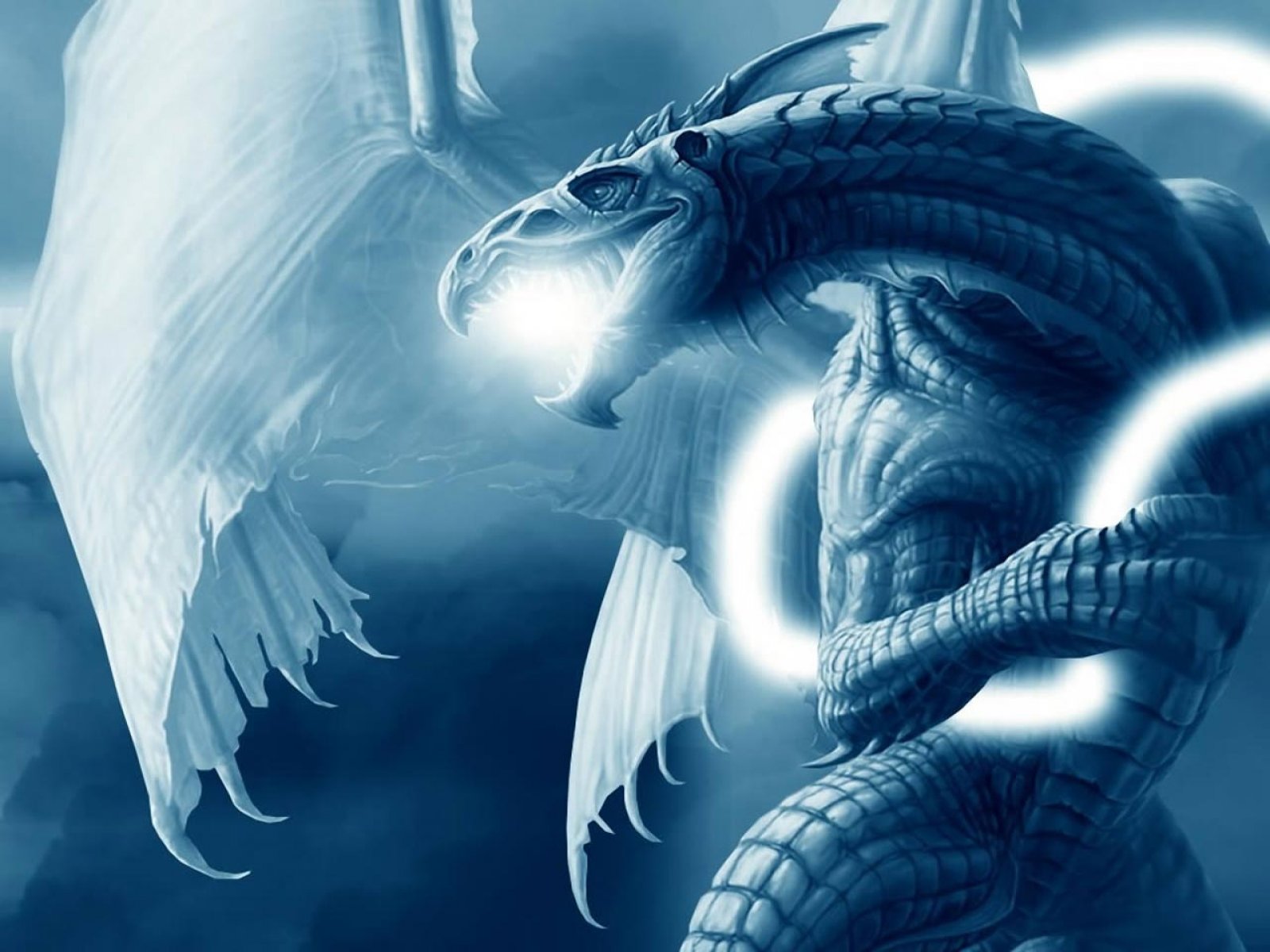 Blue Dragon Desktop Background Hivewallpaper