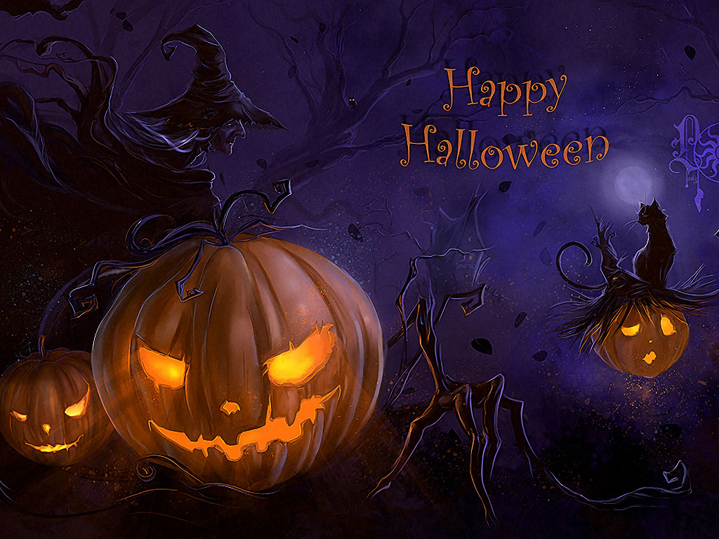 Scary Halloween Backgrounds Wallpaper Collection 2014 1024x768