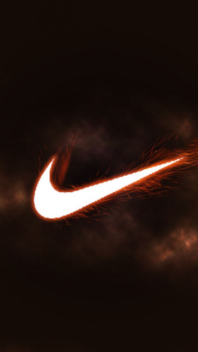 Nike Fire Logo Sports Brand Wallpaper Background iPhone 5s 5c