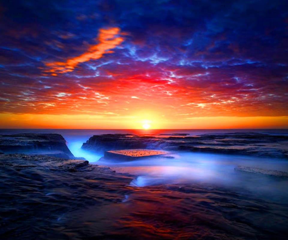 Free Download Sunset Sunrise Wallpaper Screenshot [960X800] For Your