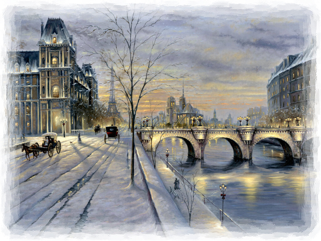 Winter In Paris Wallpaper