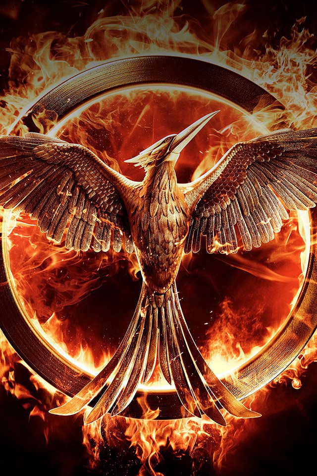 Ios7 Hunger Games Fire Parallax HD iPhone iPad Wallpaper