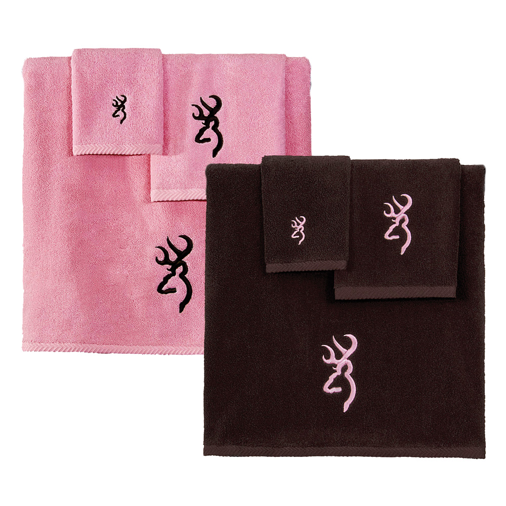 Camo Bathroom Decor Browning Buckmark Pink And Brown Towels