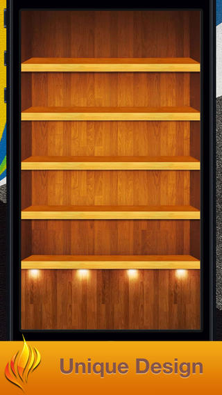 Shelf Wallpaper For Apps iPhone