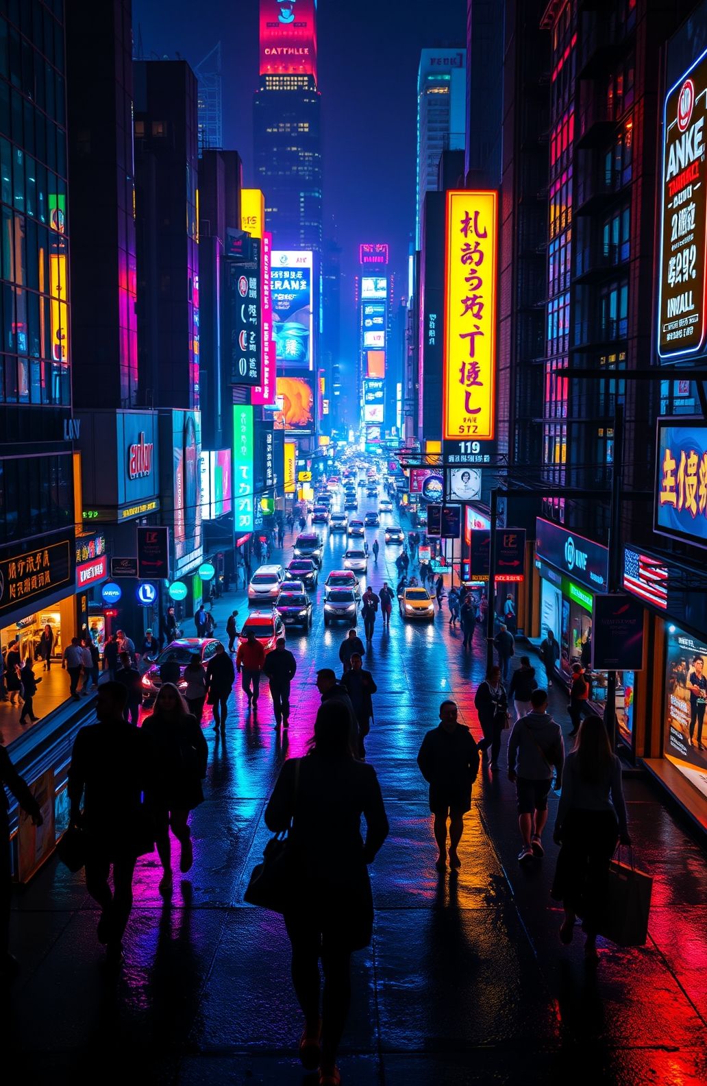 Street Wallpaper HD Night City