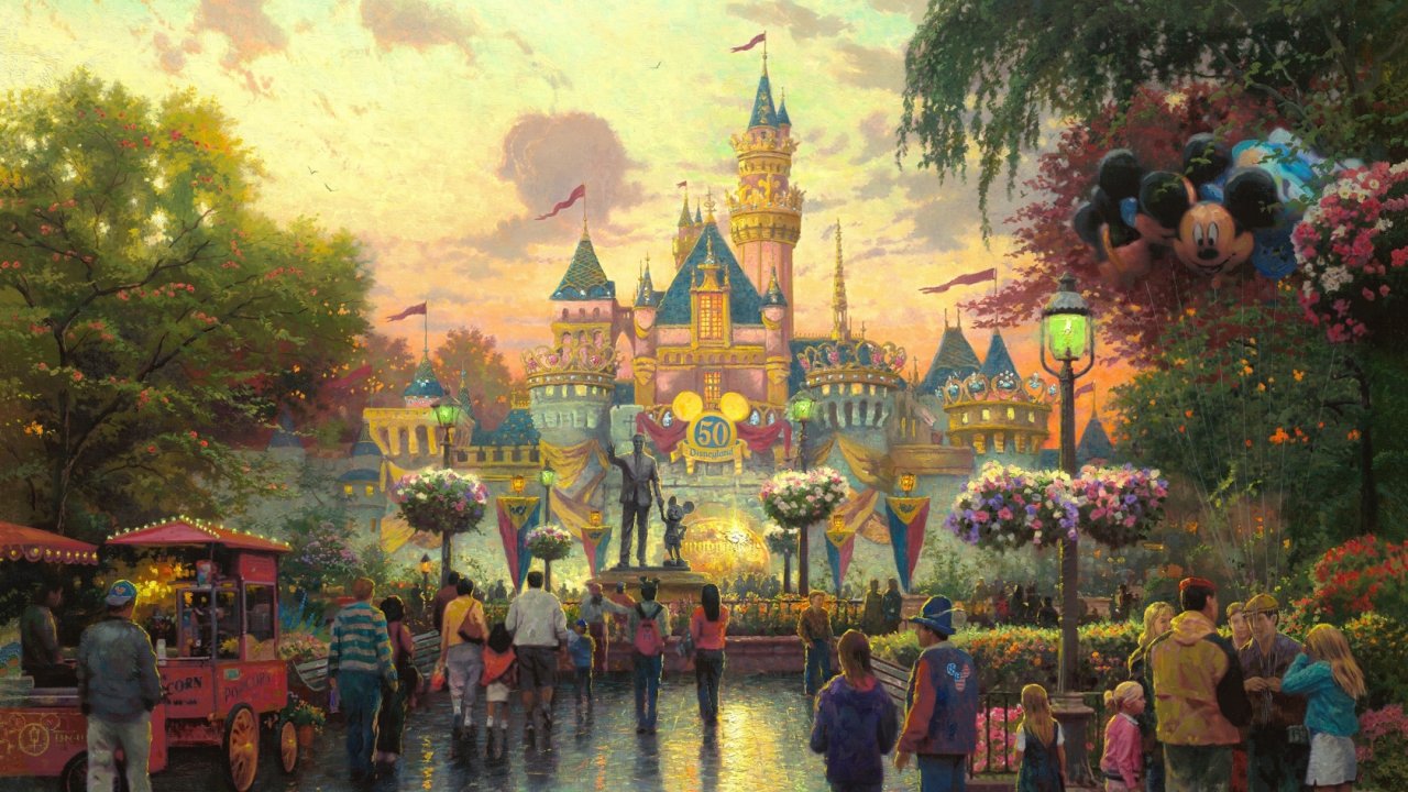 HD Disney World Background 1080p Windows Wallpaper Image