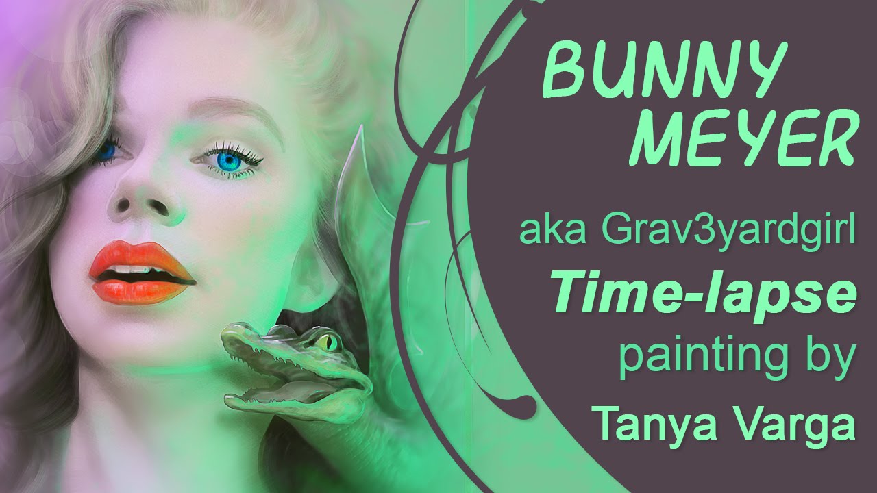Bunny Meyer grav3yardgirl Inspired Time Lapse Painting By Tanya