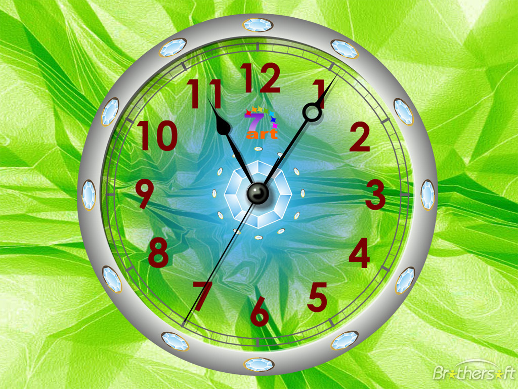 Crystal Clock Screensaver