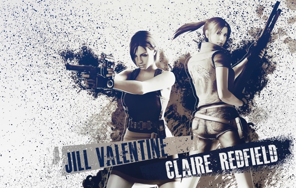 Resident Evil Biohazard Jill Valentine Claire Redfield Gun Weapon