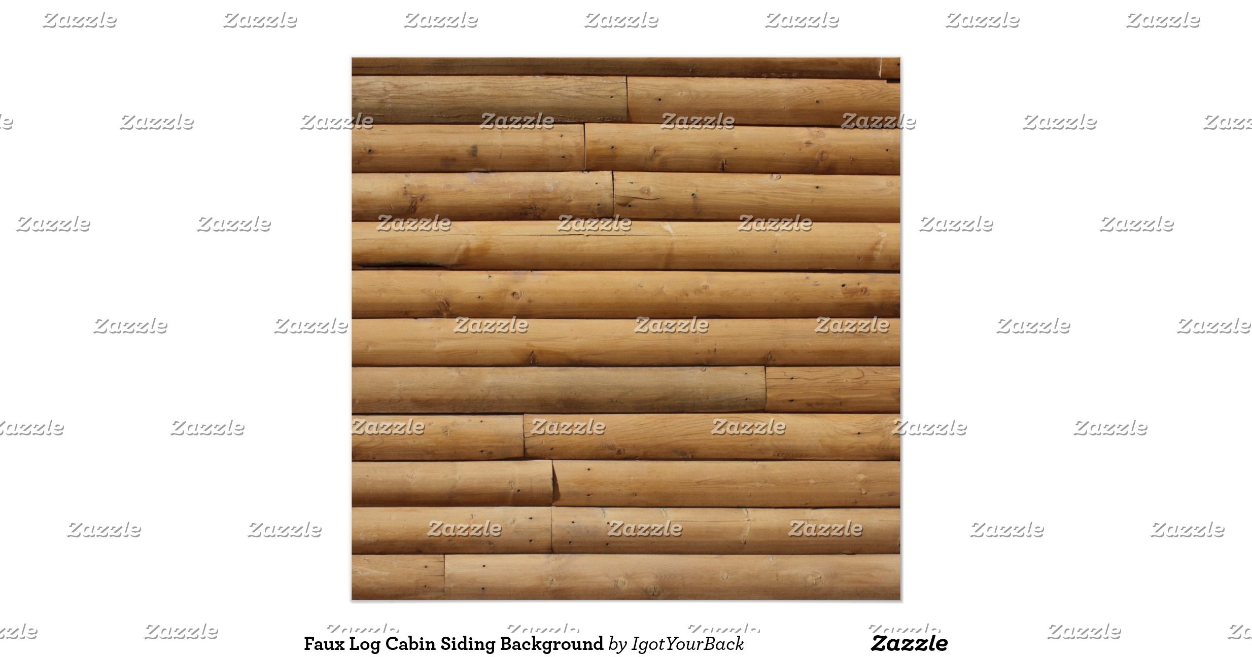 Faux Log Cabin Siding Background Posters