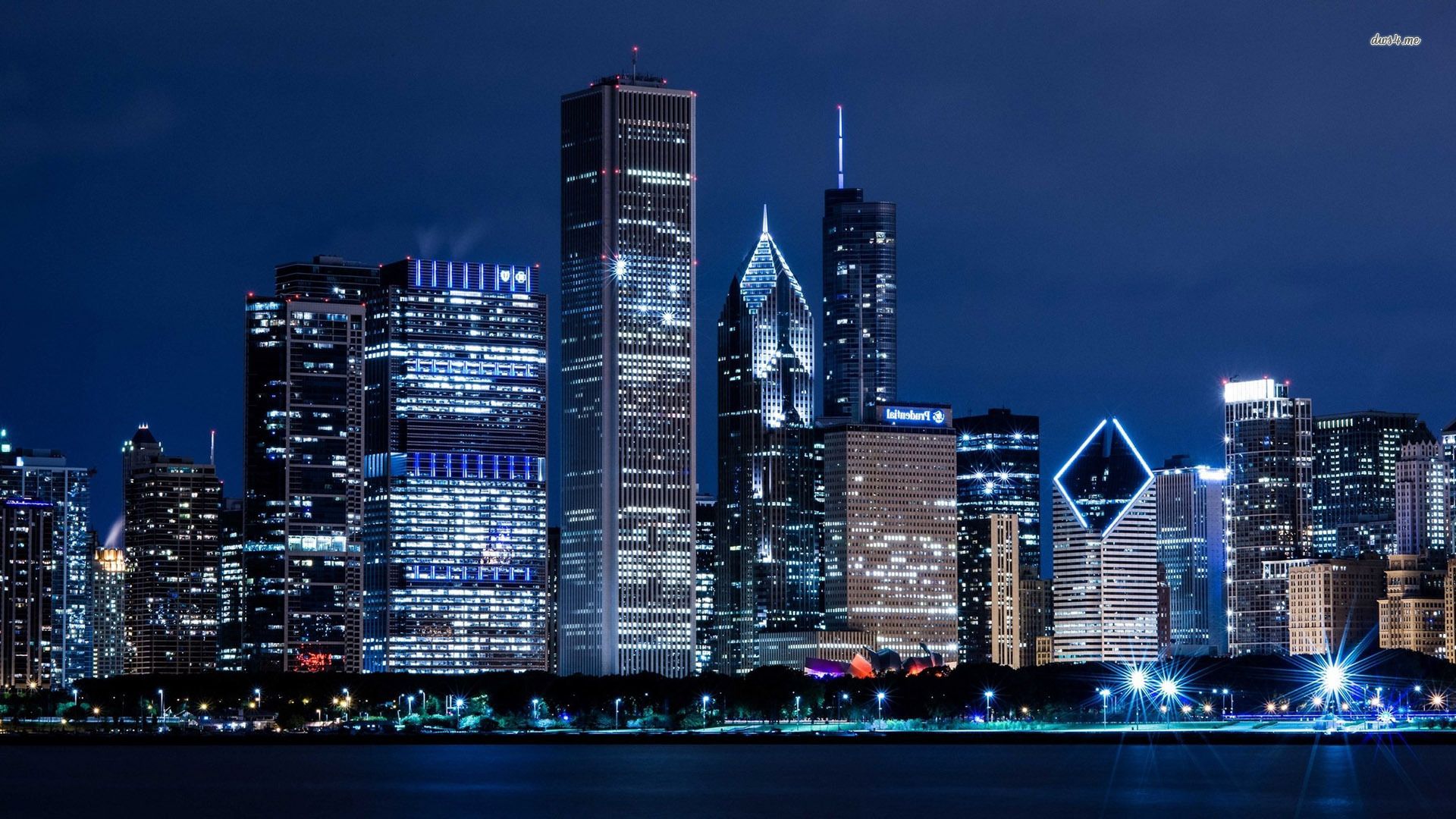Chicago Skyline Wallpaper Background