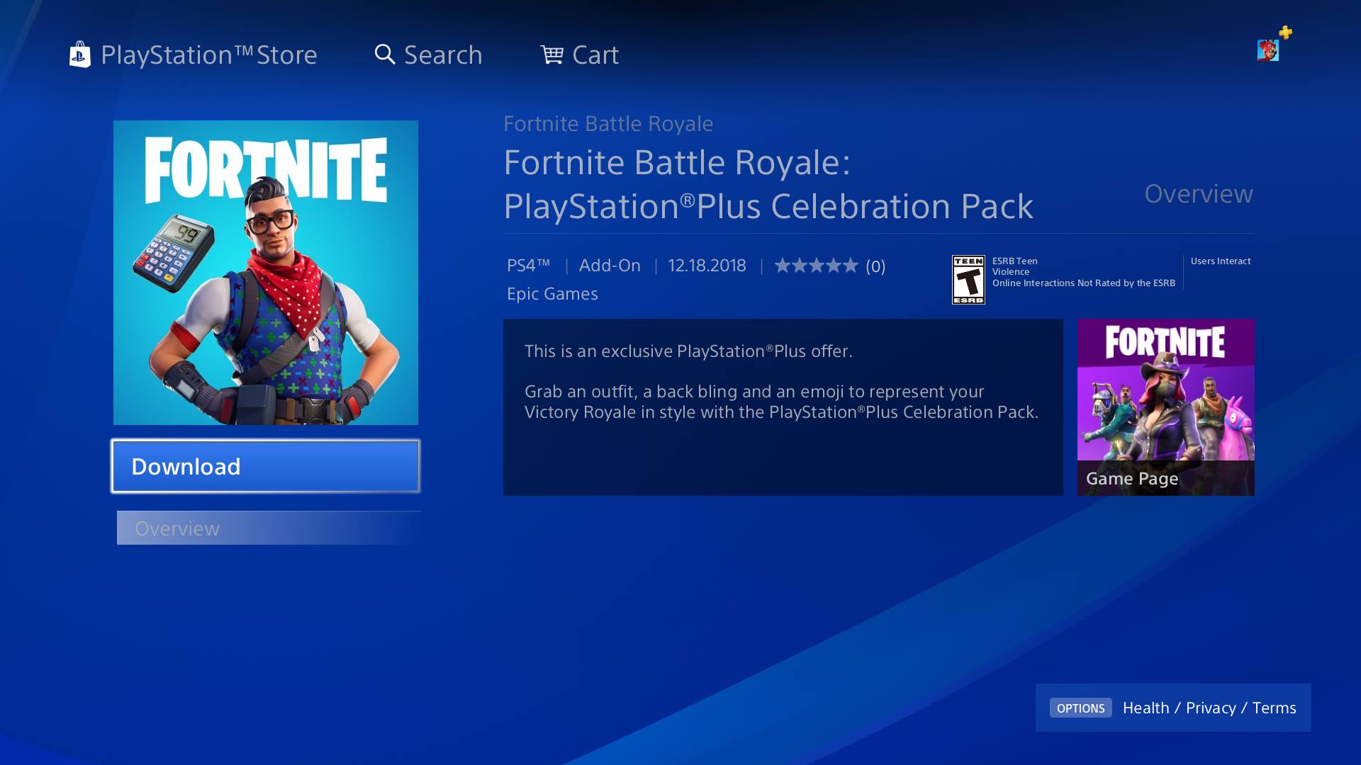Prodigy And Calculator Back Bling Are In Ps Store Now Fortnitebr