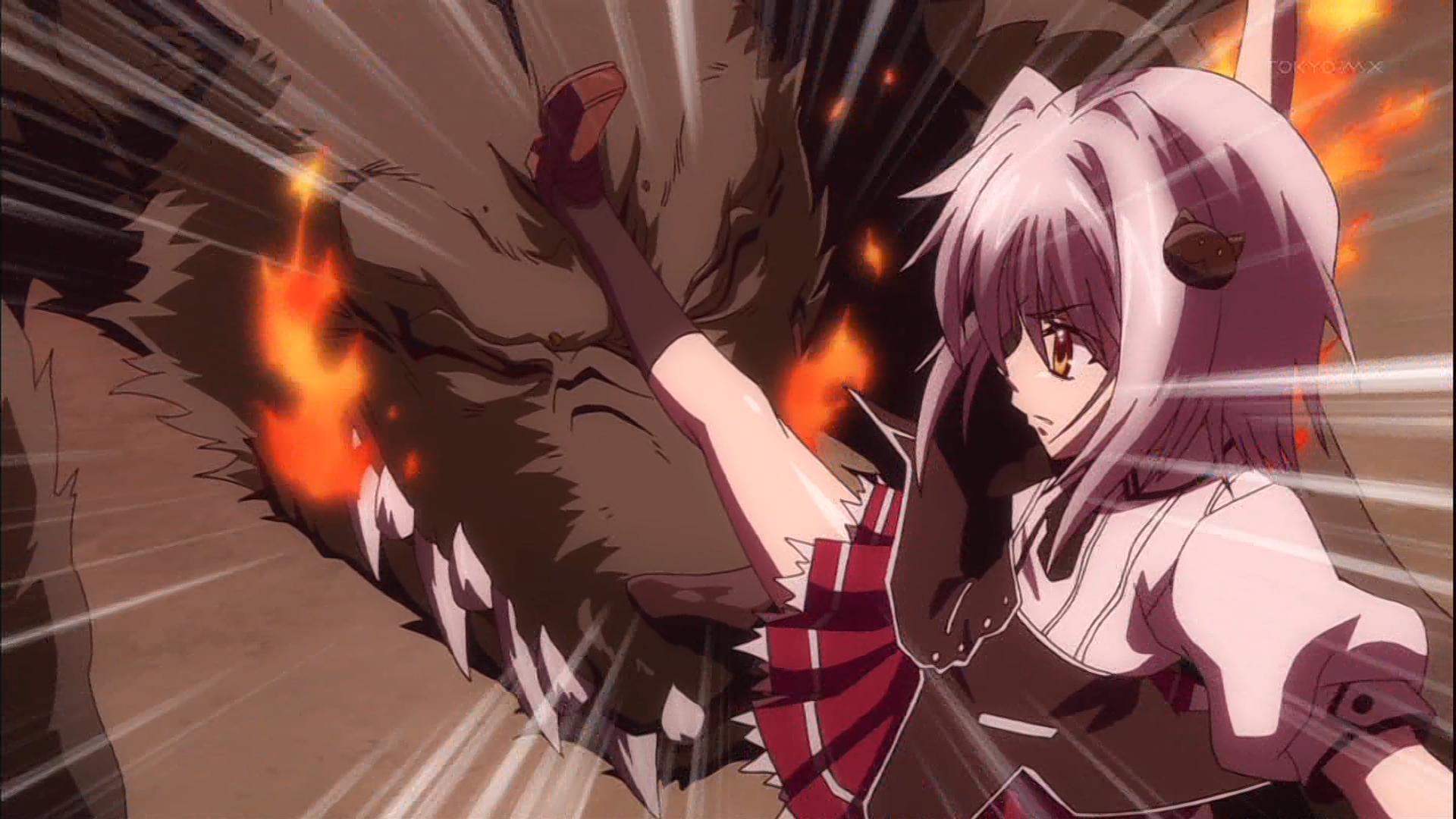 Image Koneko Kicking Cerberus Jpg High School Dxd Wiki