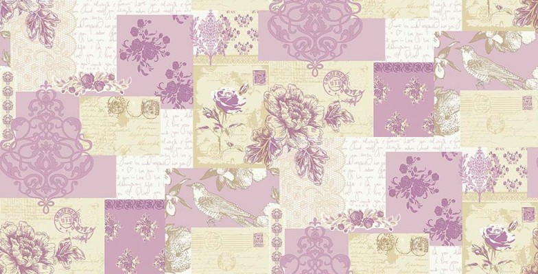 Coloroll Wallpaper Love Letters M0815 Sweet Delicate Roses And
