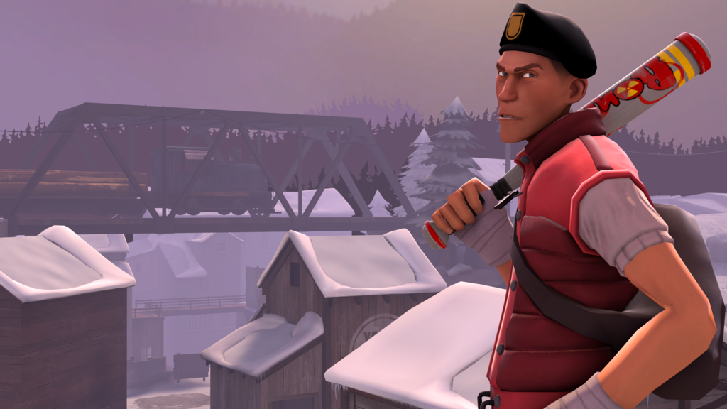 Tf2 Spy Wallpaper Sfm Serious Scout In Viaduct