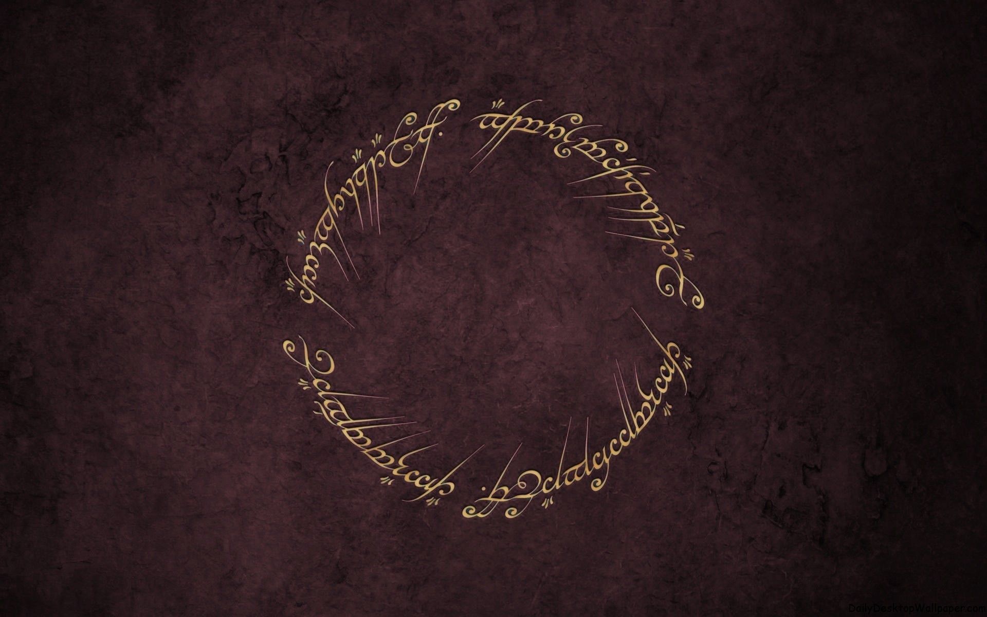 Elvish Writing Wallpaper Top Background