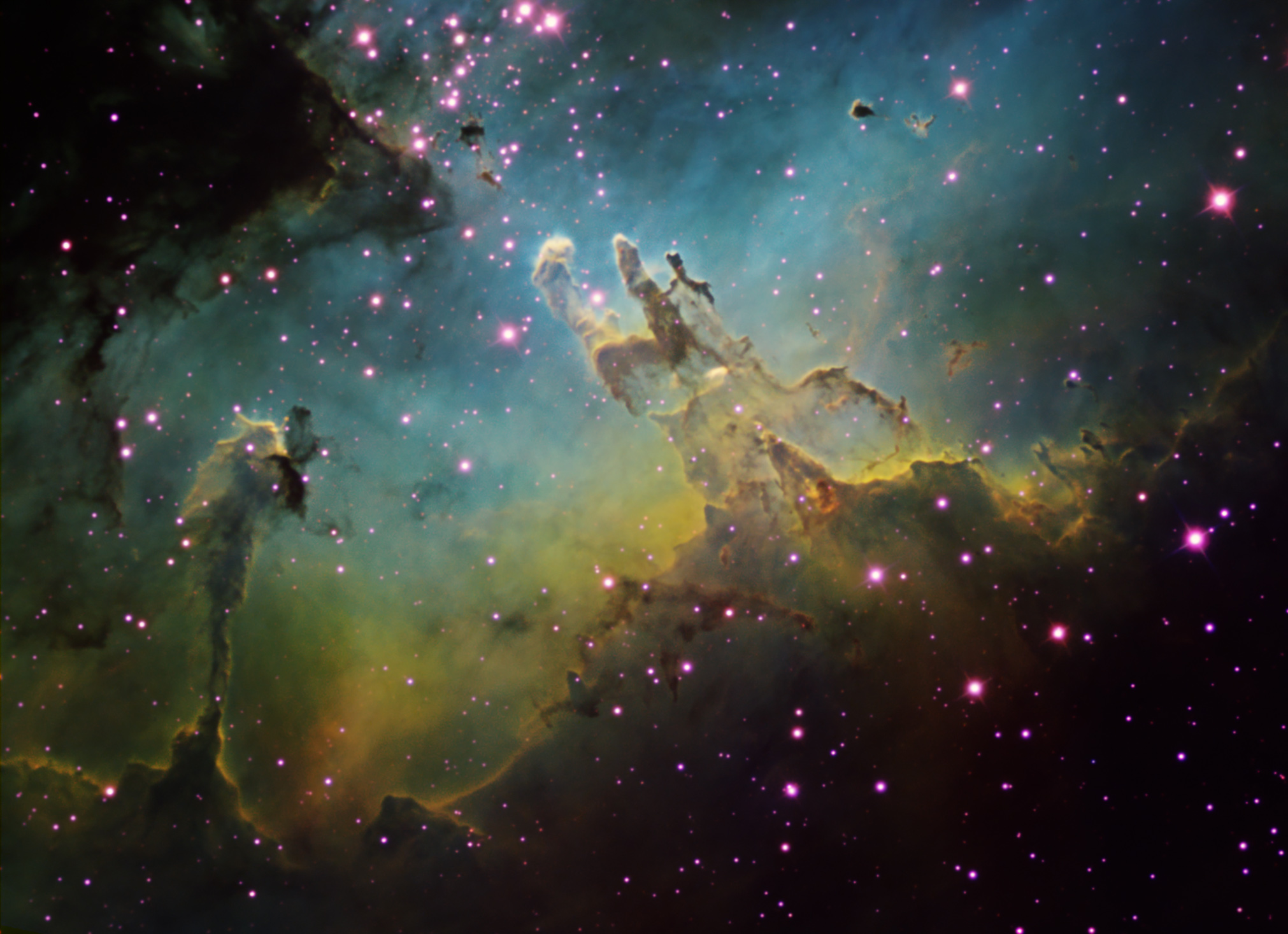 Pillars Of Creation High Resolution M16 By Ken Crawford With A