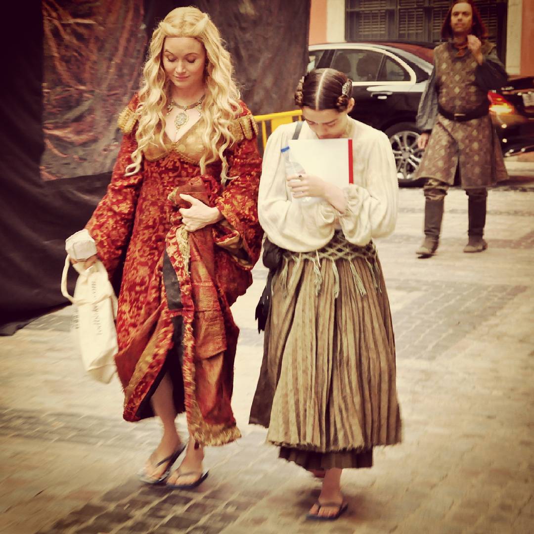 Essie Davis And Maisie Williams In Girona Game Of Thrones Photo