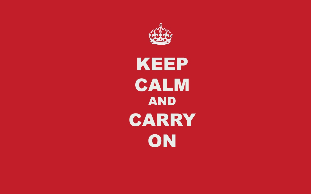 1280x800 Keep Calm and Carry On desktop PC and Mac wallpaper