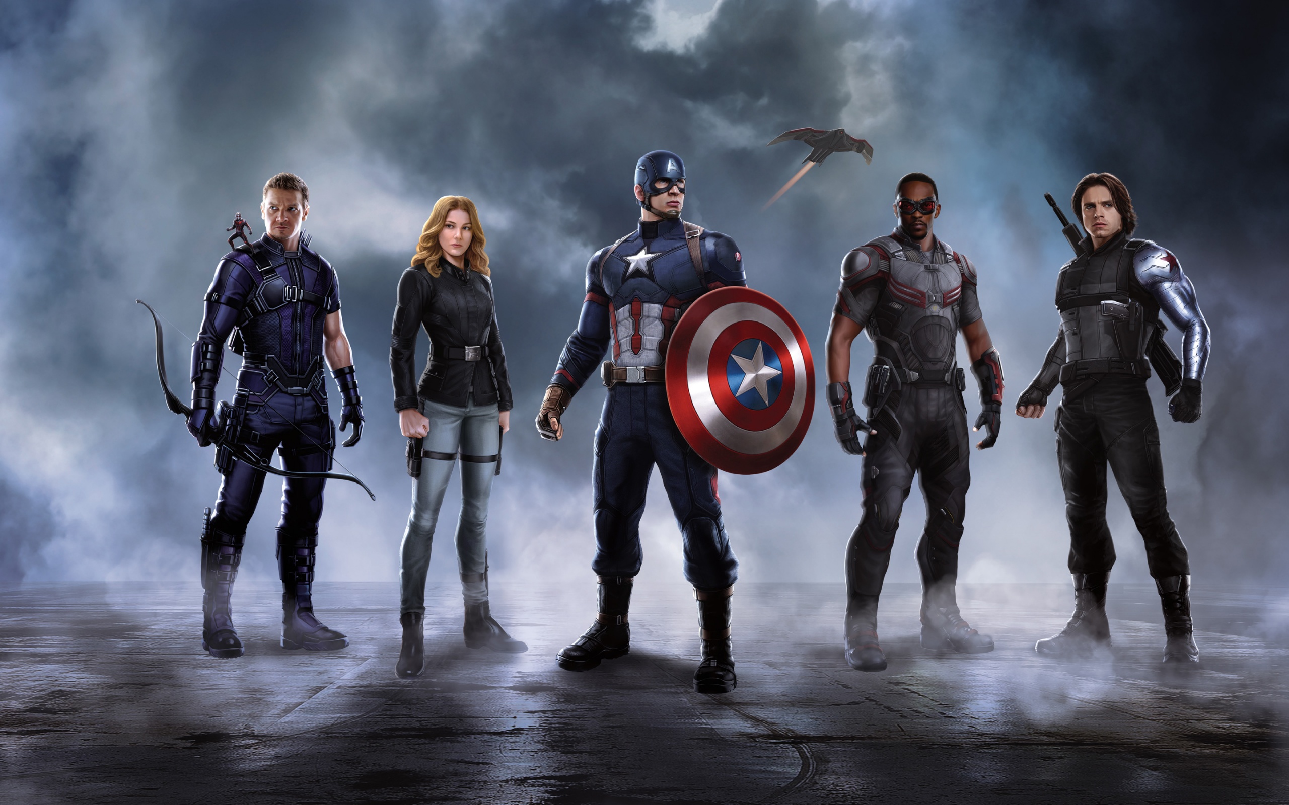 Civil War Captain America Team Wallpaper In Jpg Format For
