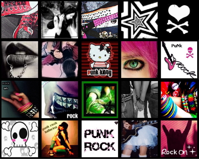 Punk Rock Icons Background Themes
