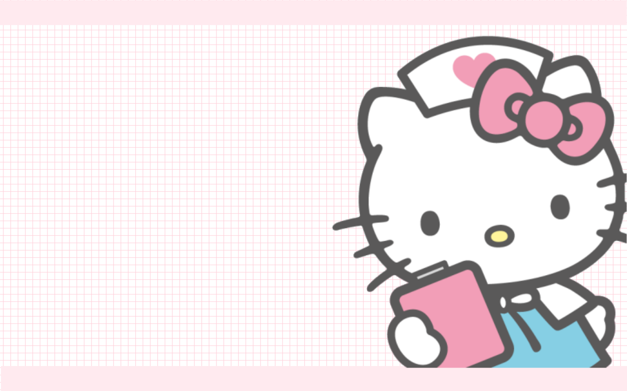 Made A Cute Hello Kitty Desktop Wallpaper
