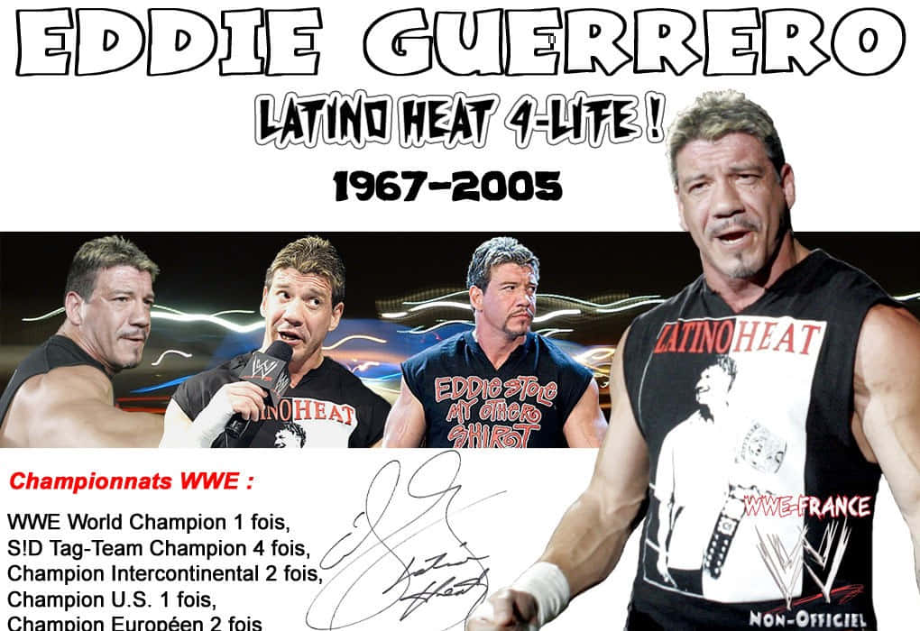 Eddie Guerrero The Iconic Wwe Superstar Wallpaper