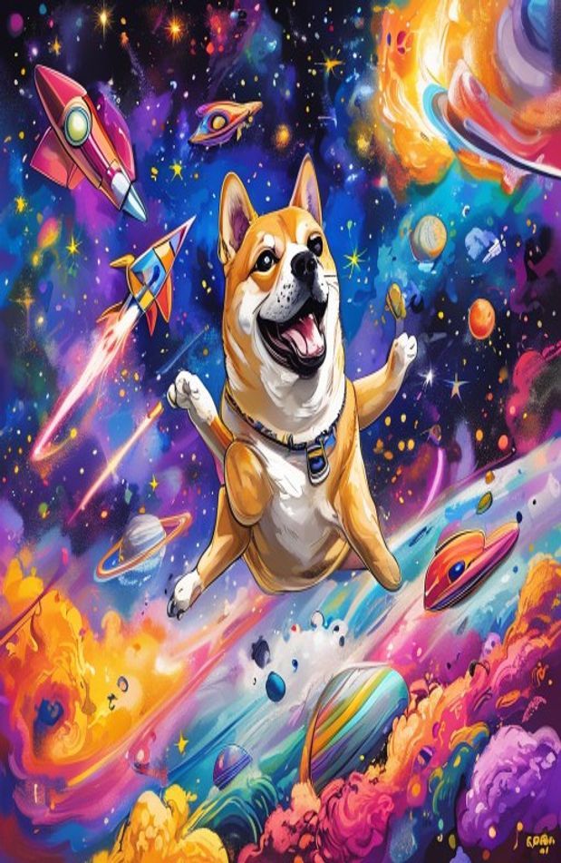 Doge Space Wallpaper
