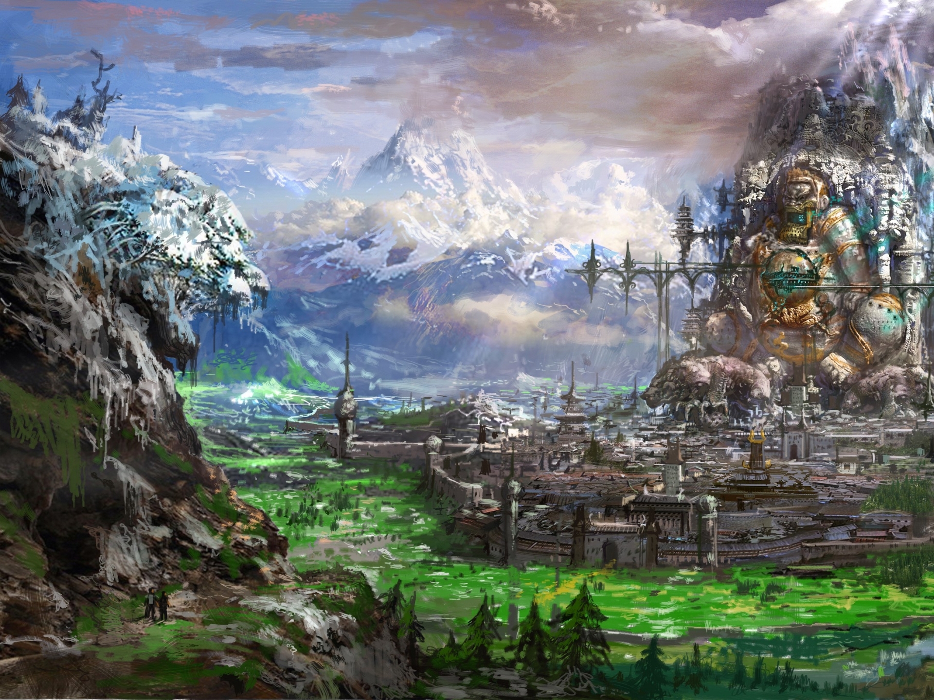 Blade and Soul fantasy cities wallpaper 1920x1440 45340