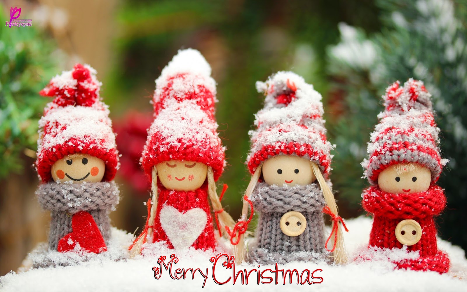 Happy Holidays for Kids Merry Christmas New Year eCard Wallpaper HD