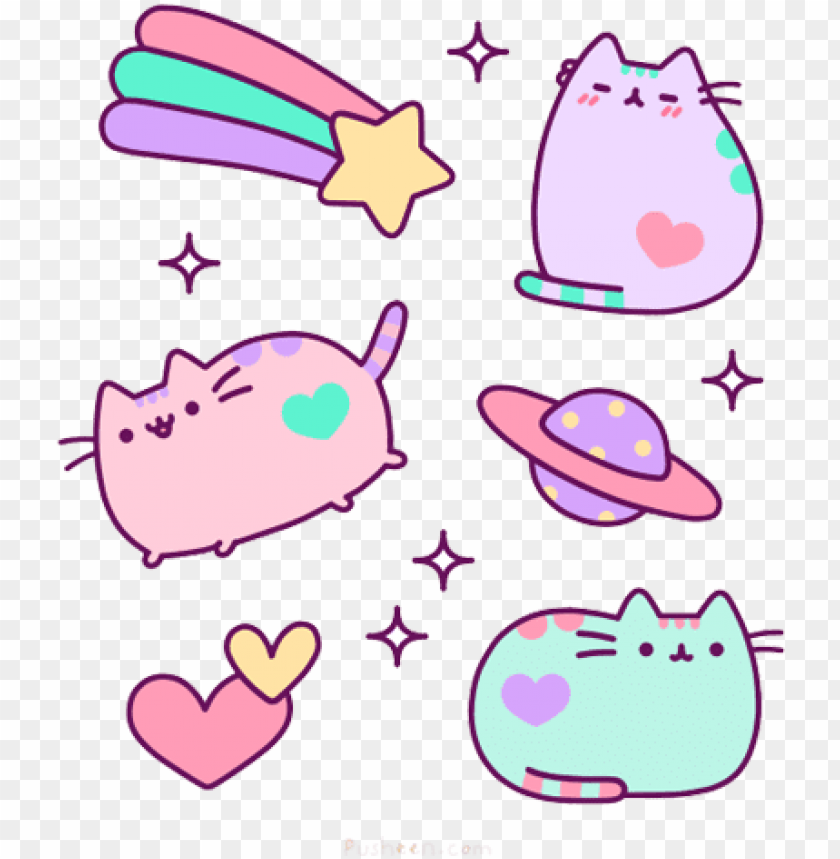 Kitty Cat Illustration Cute Kawaii Pusheen Transparent
