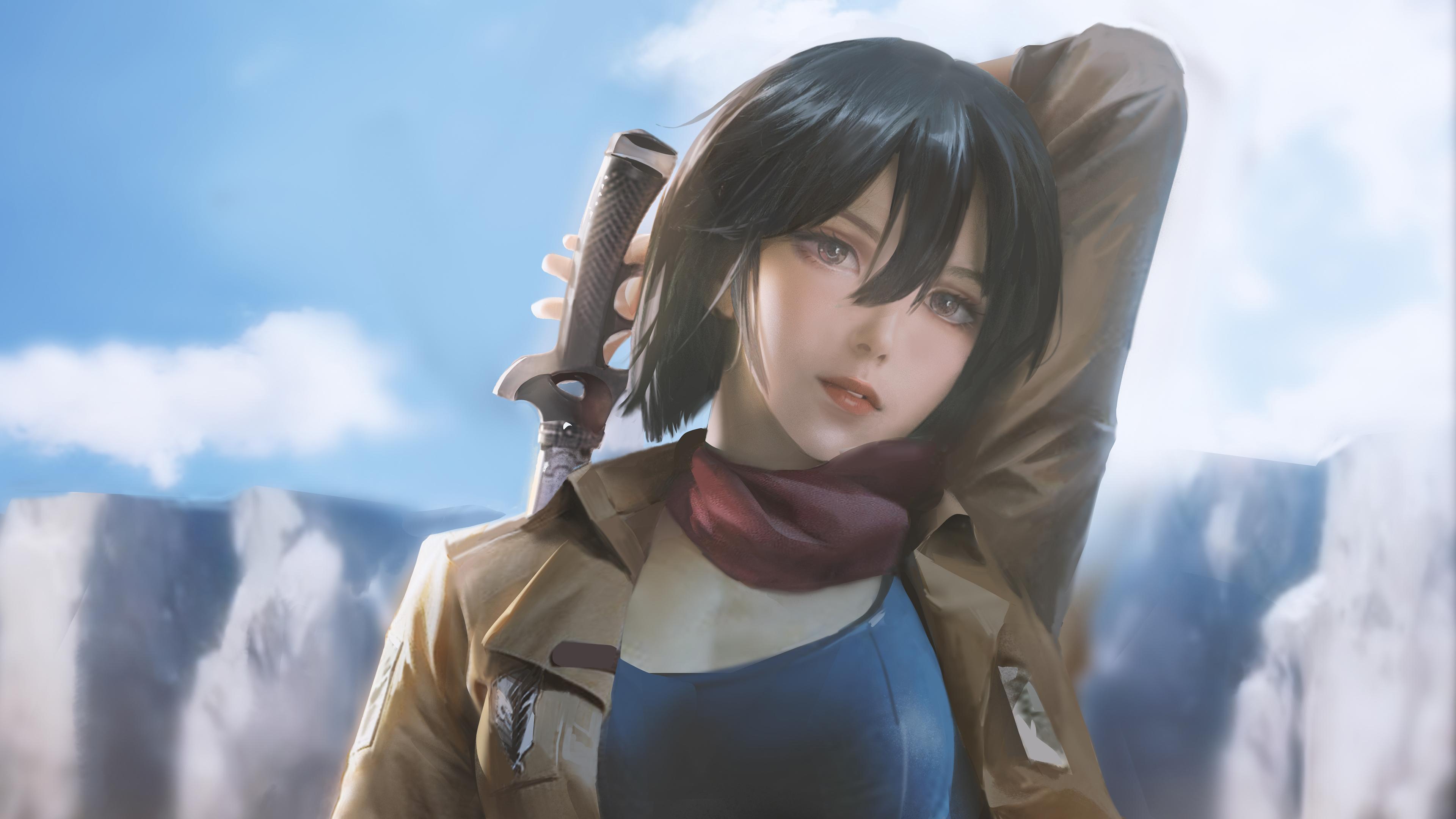 Mikasa Attack On Titan Wallpaper iPhone Phone 4k 8730e
