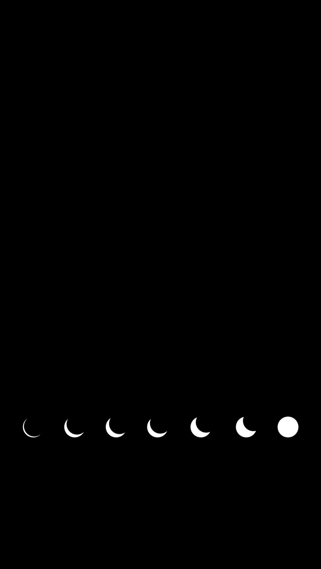 Moon Phases iPhone 5 Wallpaper 640x1136