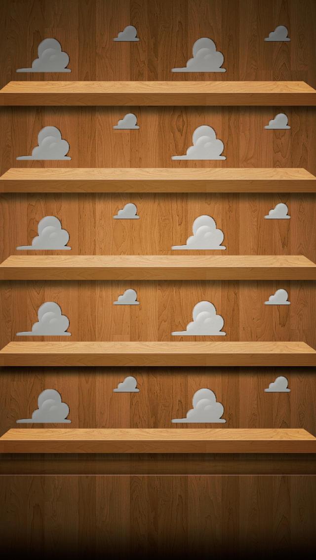 Andy S Room iPhone Shelves Wallpaper By Lindsaycookie
