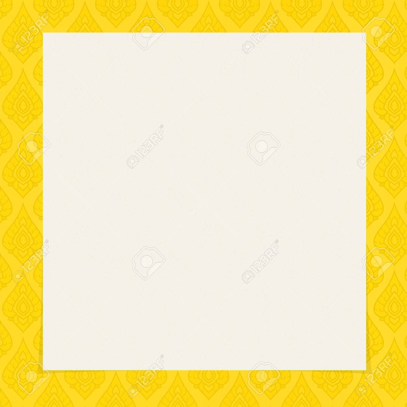 Free download Thai Tradition Art Square Frame Gold Color Background