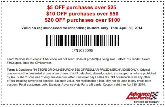 Oreilly Auto Parts Coupon Codes Tattoo Design Bild