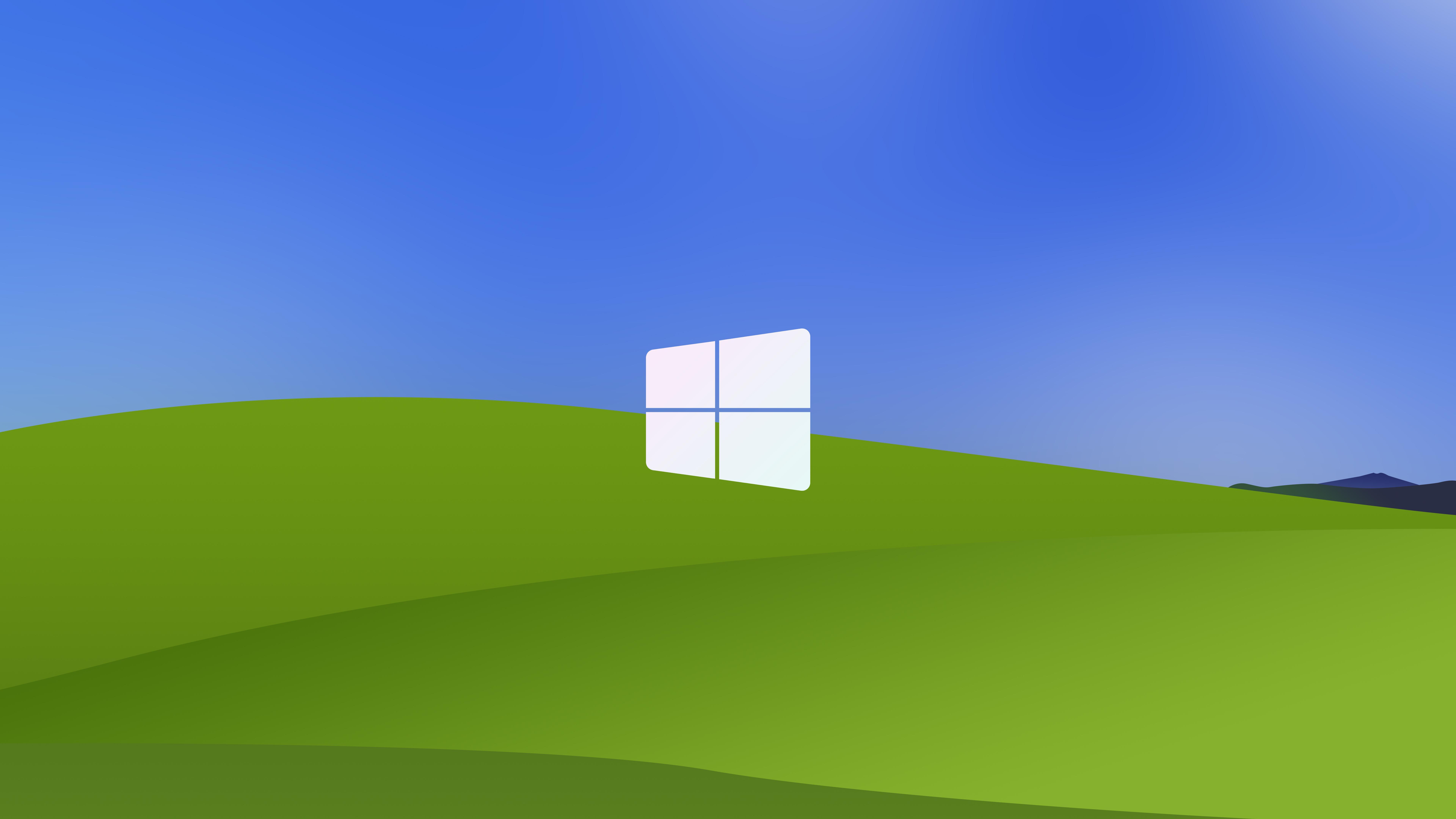 I Remade Windows Xp S Bliss Wallpaper In Minimalist Design R