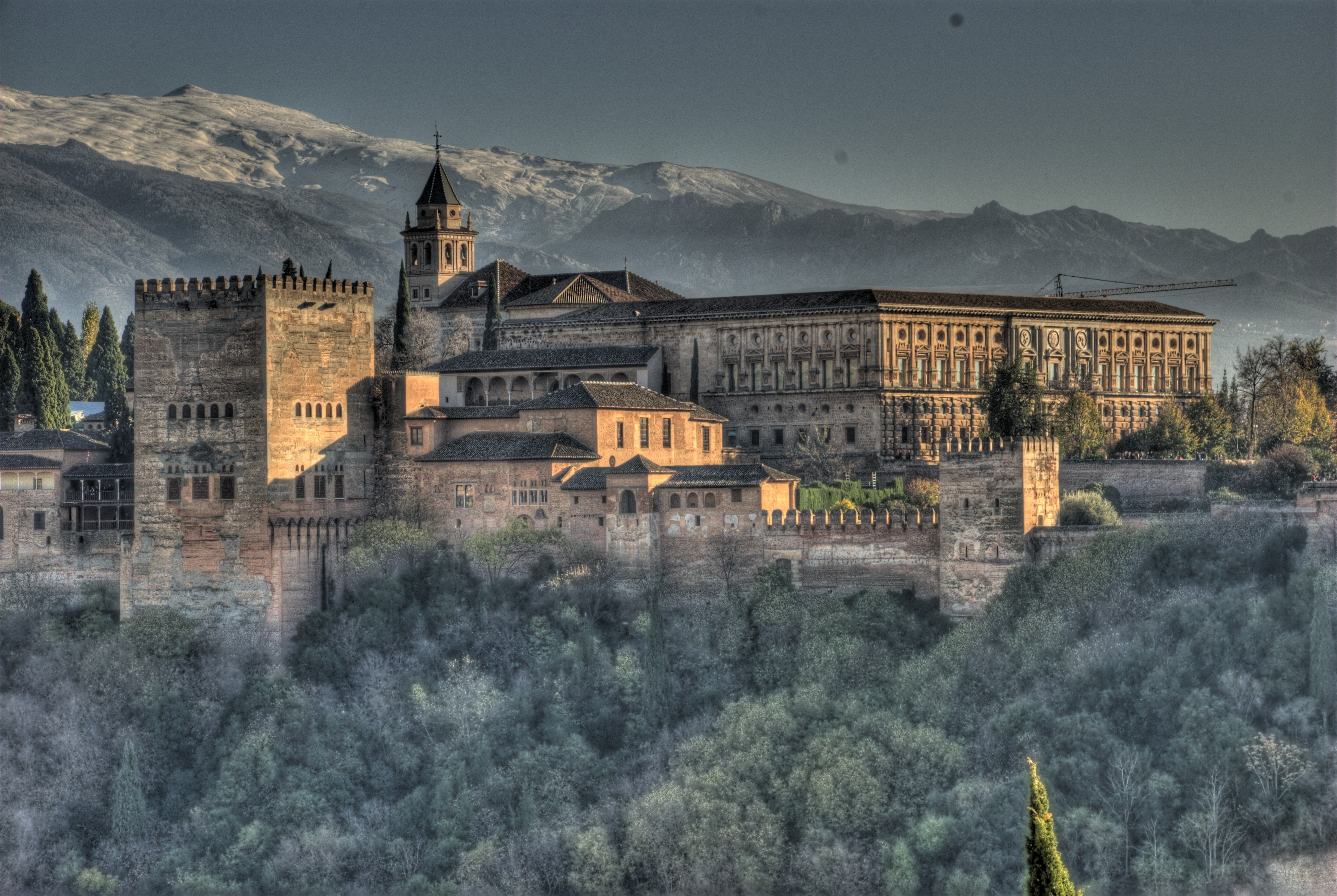 Alhambra Palace In Granada Spain Tourist Place Wallpaper HD