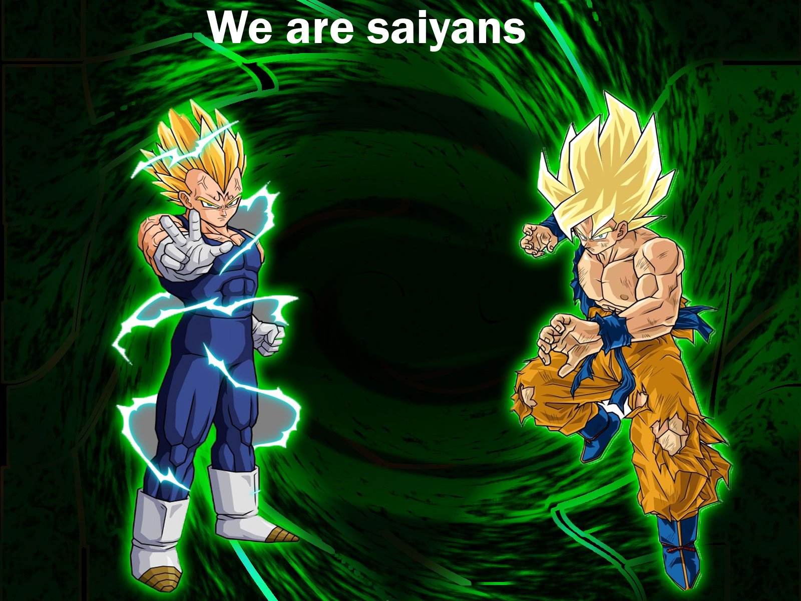 Vegeta Son Goku Saiyans Dragon Ball Z Wallpaper