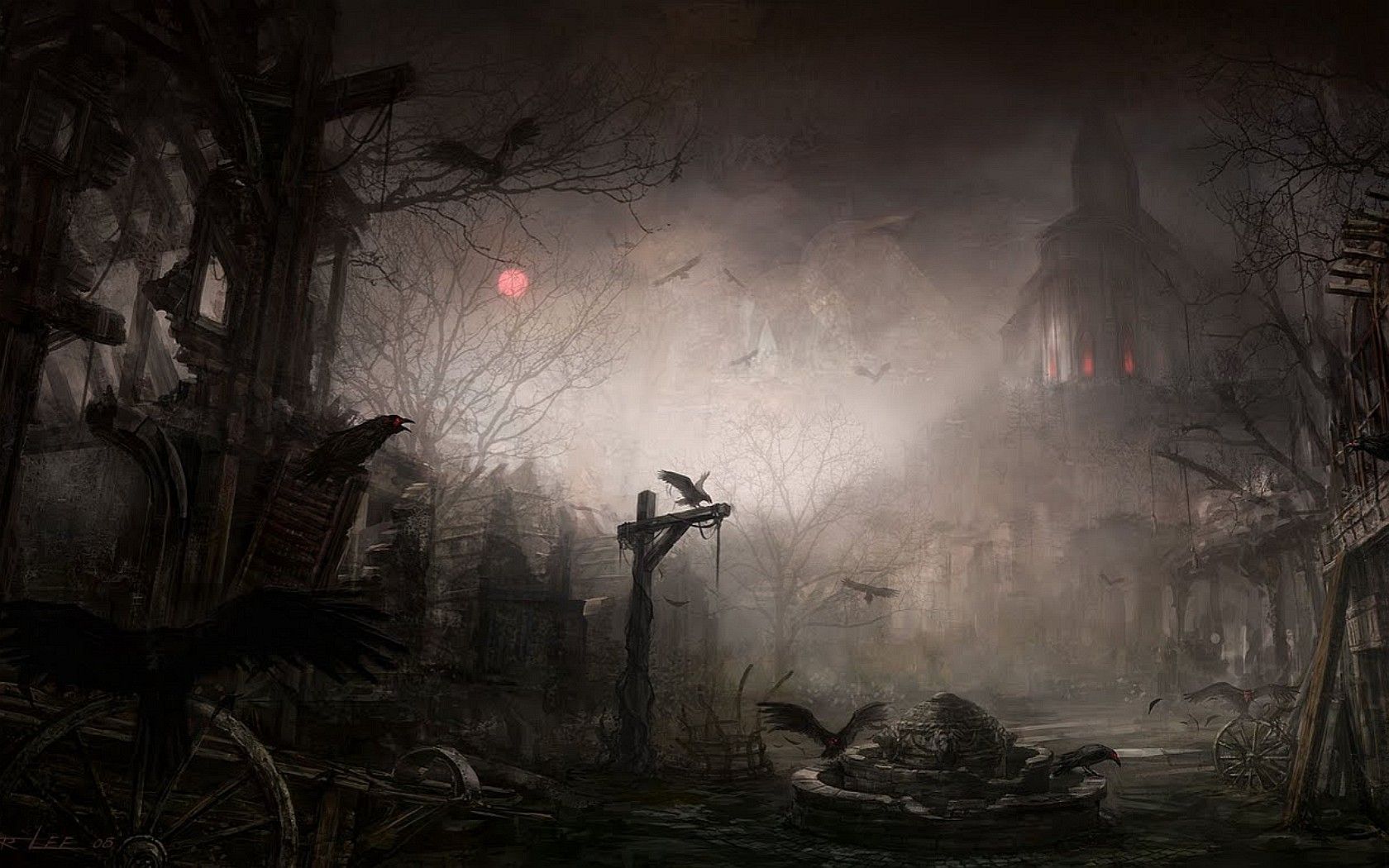 Gothic Dark Art Fantasy Cities Picture Nr