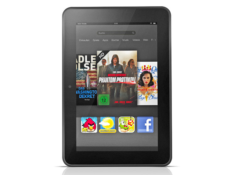 Test Tablet Amazon Kindle Fire HD Puter Bild