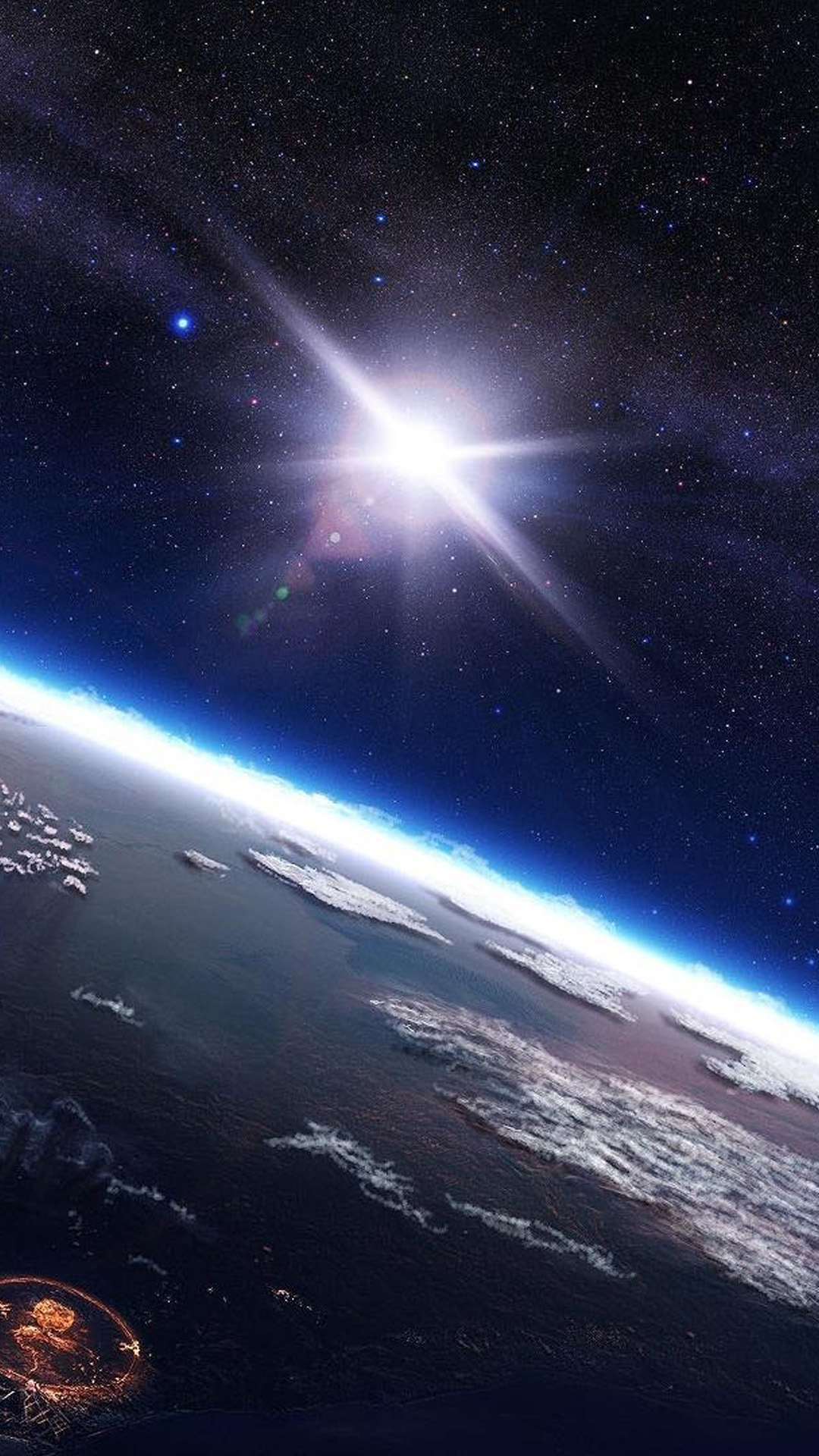 Space Spectacle iPhone Plus Wallpaper HD